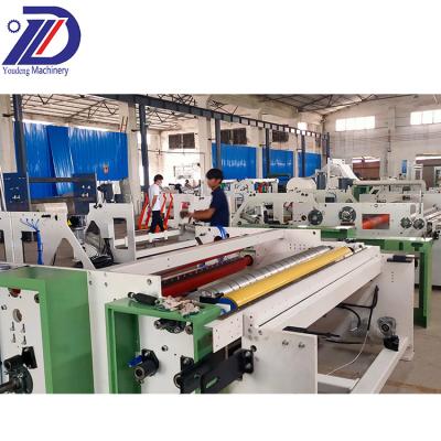 China High Quality Paper Kitchen Hotels Jumbo Roll Rewinder Equipment Paper Making Machines for sale