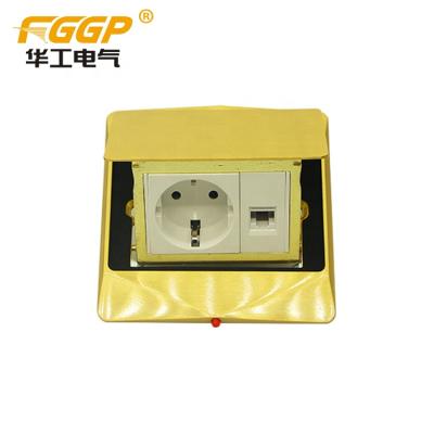 China FGGP Wholesale Convenient Floor Recessed Box With Power And Data Socket for sale