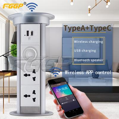 China Universal Residential/Multipurpose RTS Electric Power Outlet with Audio for Motorized Home Kitchen Pop Up Outlets with USB Type C for sale