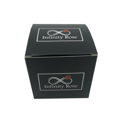 China Recyclable Custom Printed Cheap Logo Rose Cardboard Paper Box Gift Packaging Candle Box for sale