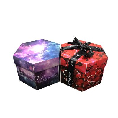 China High Quality Recyclable Low Moq Explosion Photo Box Surprise Explosion Gift Box for sale