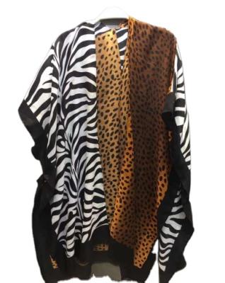 China 2021 Hot Selling Zebra Leopard Print Long Warm Scarf Animal Scarf Print Shawls For Women for sale