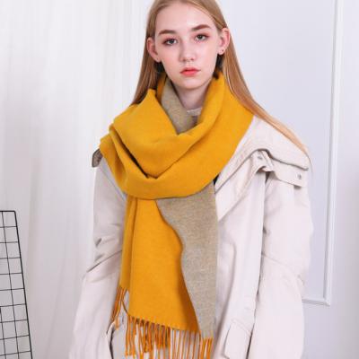 China Winter Korean soft cashmere autumn thick women's long shawl scarf neck warm winter collections for women for sale