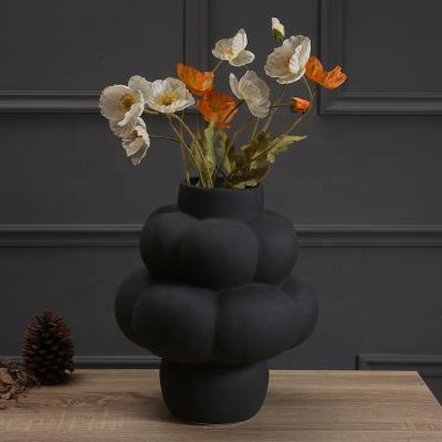 China Minimalist White Ball Shape Modern Simple Design Porcelain Ceramic Flower Vases Customize OEM Europe Style Decoration For Home for sale