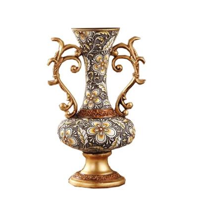 China European American minimalist antique style resin vase home living room home accessories floor flower vases home decor for sale