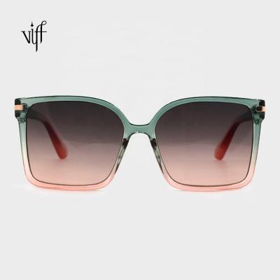 China Classic Oversized Plastic Frame Logo Vintage Unisex Sunglasses Custom Made Fashion Sunglasses HP19952 Wholesale Fashion VIFF Sunglasses Large for sale