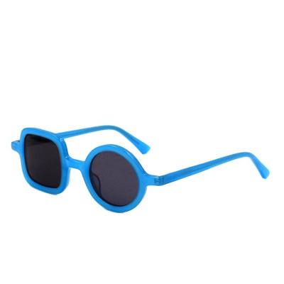 China Wholesale Fashion VIFF China HA19001 Sunglasses Women Shape Square And Round Acetate Cellulose Sunglasses Blue Cellulose Acetate Sunglass 2021 for sale