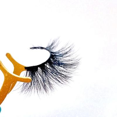 China Bulk thick wholesale seller 25mm wispies 5d mink lashes3d eyelashes lashes wholesale customized packing for sale