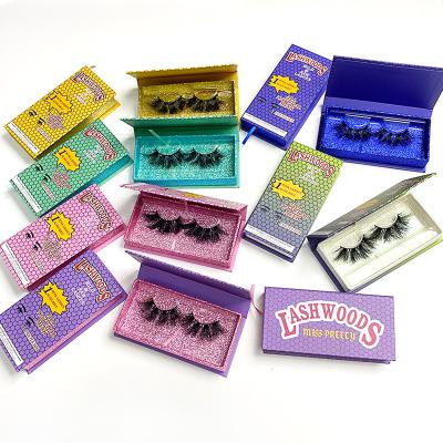 China Best Quality Thick Mink Lashes Wholesale Packaging Box Lashes 3d Mink Fluffy Eyelashes for sale