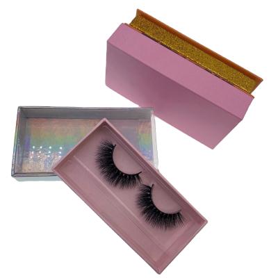 China Long Natural Faux Mink Eyelashes Vendor 100% Holographic Silk 3d Eyelashes Handmade Premium Boxes Wick for sale