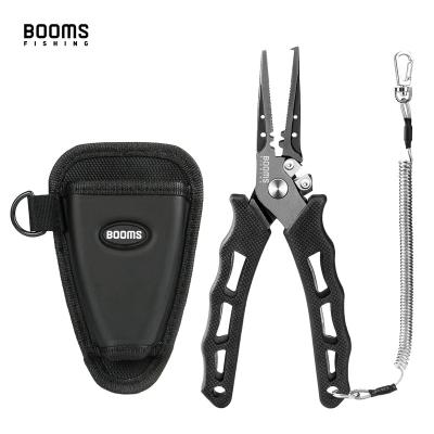 China Fishing Tool Practical Fishing Booms F07 Fishing Tools 420 Stainless Steel Fishing Pliers with Lanyard and Reel Sheath for sale