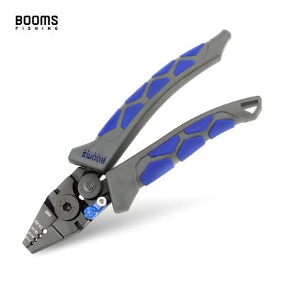 China High Carbon Steel With Coating Booms Fishing CP4 Fishing Pliers Crimping Steel Wire Cutting Scissors 7.17 Inch High Carbon Steel Crimping Tool for sale