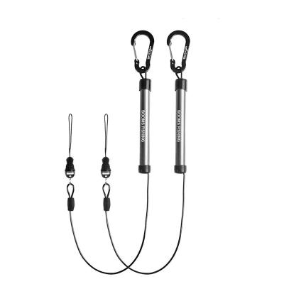 China Retractor Coil Hide Inside Durable Aluminum Retractor Body Roars Fishing T08 Fishing Lanyard Coil Lanyard for sale