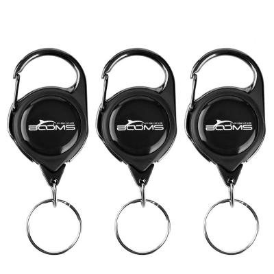 China Strong Polyester Core Rumbles Fishing Main Fly Fishing Tool Zinger Badge Retractable Reel RG1 with 3 Pack for sale