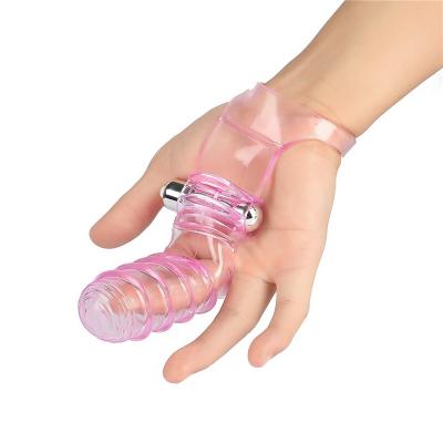 China Factory direct sales rechargeable female handheld G-spot silicone vibrator massager AV finger vibrating finger ring loop female finger loop for sale