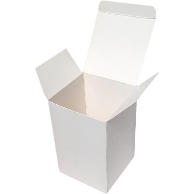 China Small Square Gift Box Recyclable Packaging Box White Cardboard Paper Box For Gifts Cosmetics for sale