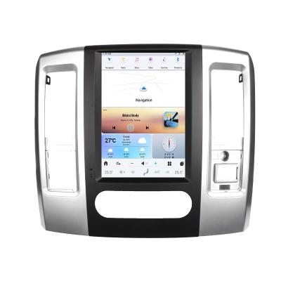 China GPS Android 13 10.5 inch android gps navigation car radio For Dodge Ram Auto AC 2008-2011 radio player vertical screen tesla style for sale