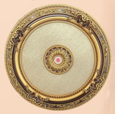 China New Artistic Ceilings Decorative Round PS Ceiling Medallion Ceiling Tiles For Modern Ceiling Lamp for sale