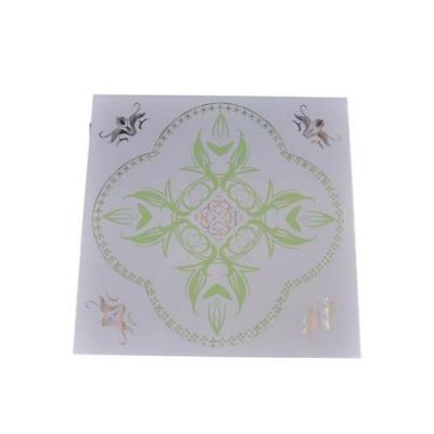 China Artistic Ceilings Customized High Quality Hot Stamping PVC Panels Ceiling Panels 595X595X7mm for sale