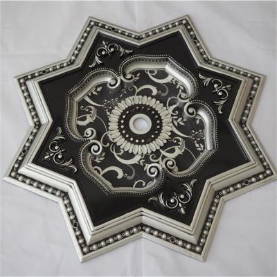 China Artistic Ceilings Elegant Pattern Star Shape PS Ceiling Mount Ceiling Medallion Tiles for sale