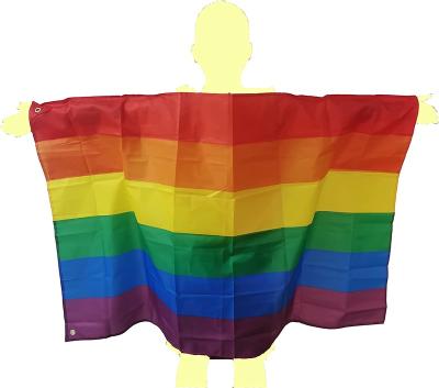 China Health Care Institutes Wholesale Custom Made Rainbow LGBT Body Flag High Quality Body Flag Polyester Body Flag for sale