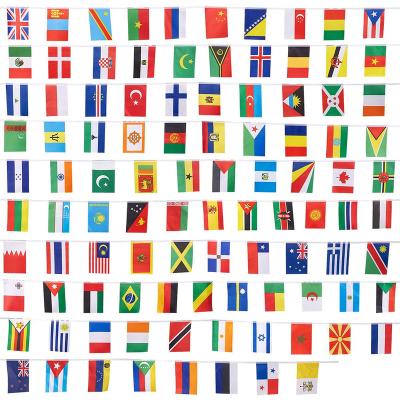 China Health Care Institutes Wholesale Custom Eco Friendly National World Bunting Flags All Country Flag With String for sale