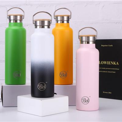 China Custom Viable Birthday Party Logo BPA Free Water 600ml Vacuum Insulated Bottle for sale