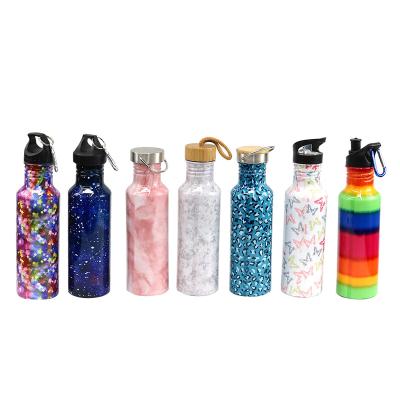 China Sustainable Wholesale Pink Outdoor Sports Gym Running OEM Aluminum Water Bottle for sale