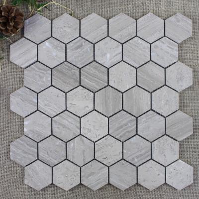 China Parquet Decorstone24 Chinese Wood Vein Gray Mosaic Tile 2