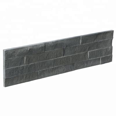 China Blue Backsplash Decorstone24 China Factory Basalt Stone Tile Splitface Wall Cladding Panel 6x24 Inch for sale