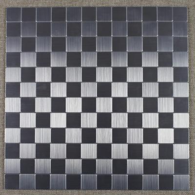 China Decorstone24 parquet peel and stick stainless steel mosaic tile with cheap price for sale