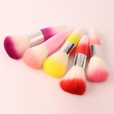 China Multifunctional 5 Colors Wholesale New Nail Tools Soft Blush Manicure Cleaning Nail Dust Brush for sale