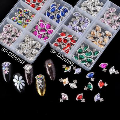 China Beauty Detachable Saturn Spot Nail Art Drill Alloy 60PCS Mixed Diamond Crystal Nail Art Stickers Rhinestones Decoration Zircon for sale