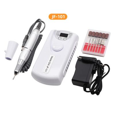 China Professional Rechargeable Nail Salon Handpiece Drilling Set Portable Electric Nail Drill File Machine Nail File for sale