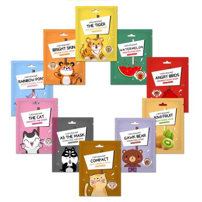 China Animal Facial Mascarilla Mascarillasl Sheet Moisturizer Masque De Visage Fruit Facemask Moisturizer Moisture Face Mask Skin Care Face Mask for sale