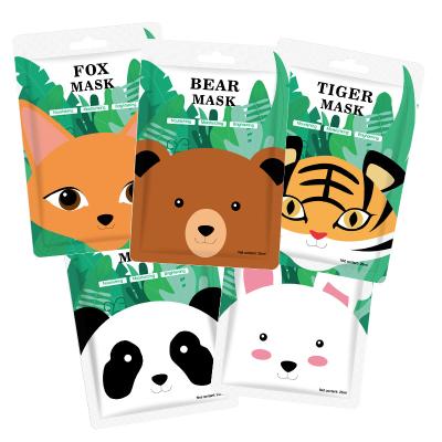 China Custom Moisturizer Animals Cover Masks Moisturizing Whitening Facial Animal Face Mask for sale