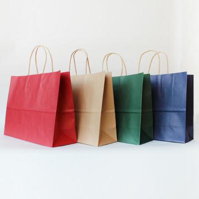 China Kraft Paper Bags Shopping Bag Gift Shoes And Recyclable Pure High Quality Colorful Garment Packing Bags for sale