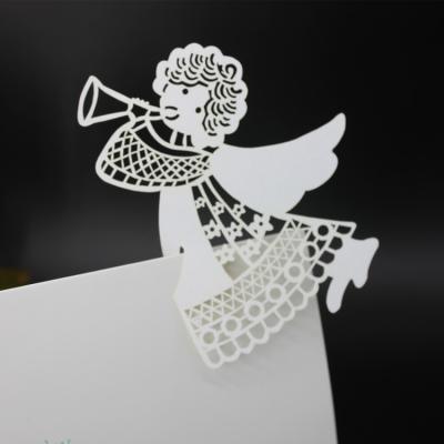 China High Quality Elegant Wine Glass Paper Card Hollow Out Cup Card Laser Cut Wedding Ceremony Occasion Romantic Decoration for sale