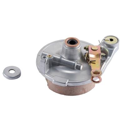 China Motorcycle Front Hub good quality aluminum alloy with brake shoes motorcycle spare parts front wheel hub assembly for scooter GY6-125 for sale