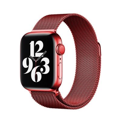 China High Quality Color Classic Wholesale Price Electroplating Magnetic Milanese Watch Band For Iwatch Stainless Steel Charm Band For Apple Watch for sale