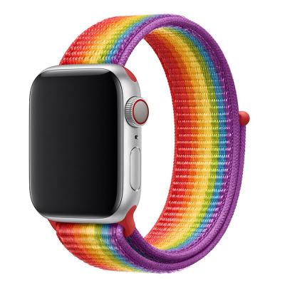 China 2023 Breathable Nylon Band / Molle / Loop Elastic Stamor For Apple Watch 7 8 Multicolor 42mm Breathable Nylon Accessories 40mm Ultra Strap For Iwatch 5 6 for sale