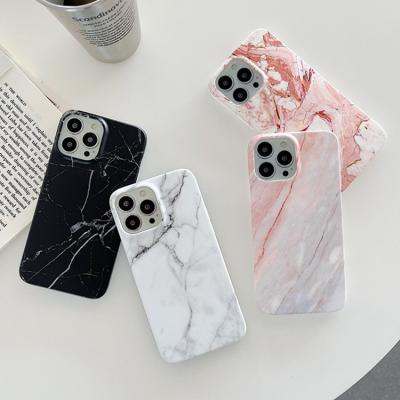 China 2023 Shockproof New Fashion Custom Printed Phone Case IMD Marble Print Ins Style Phone Case For Iphone 14 13 12 for sale