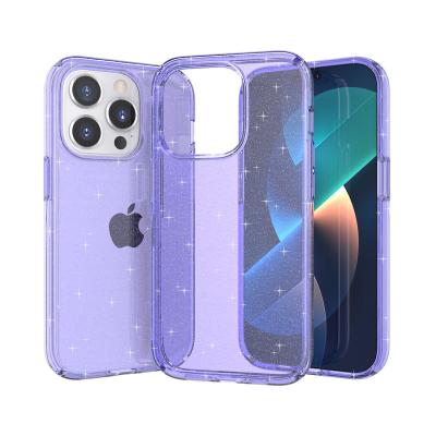 China 2023 Shockproof New Style Designer Glitter Phone Case For Iphone 12 Max 13 14 Pro Hybrid Anti-fingerprint PC+TPU Shockproof Case Cover for sale