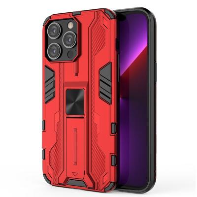 China 2023 Shockproof Armor Phone Case Military Rugged Shockproof For Iphone 13 Drop Resistant Protective Mobile Phone Cover Case With Stand for sale