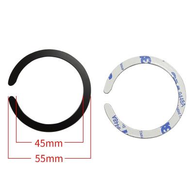 China Wholesale Universal Dustproof Colorful Metal Adhesive Magnetic Ring For Magsafe Wireless Charging Iron Ring Sticker Plate For Qi Charging for sale