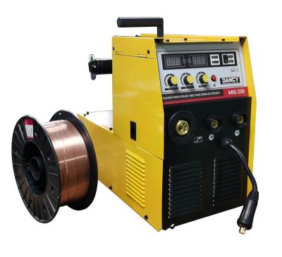 China Building Material Mag Welders MIG Welders MIG250 15.0KGS 220V Inverter IGBT Welding Machine Wire Spool For Carbon Steel And Aluminum for sale