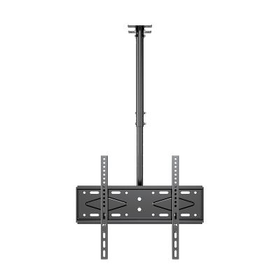 China Cold Rolled Steel Black TV Ceiling Mount Bracket Height Adjustable For 26