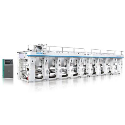 China Factory Top Selling 4 Color 6 Color Rotogravure Printing Machine For Plastic Film for sale