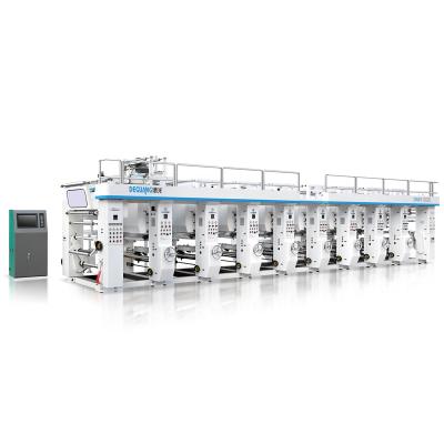 China Printing Industry Deguang Brand Taiwan Register Plastic Sheet Automatic Rotogravure Printing Machine for sale