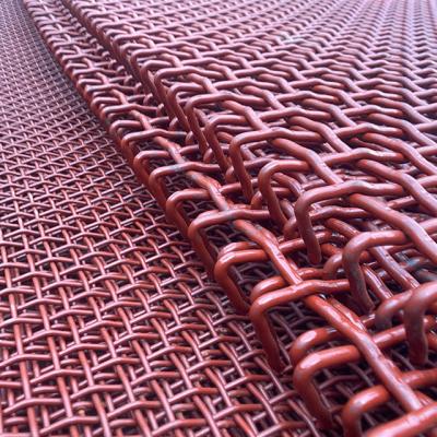 China Heavy Duty High Carbon Steel Crimped Plain Weave Crusher 65Mn Vibrating Screen Weave Mesh Price for sale